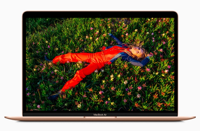 支援 P3 廣色域使 MacBook Air 上的 Retina 顯示器更加鮮明逼真。