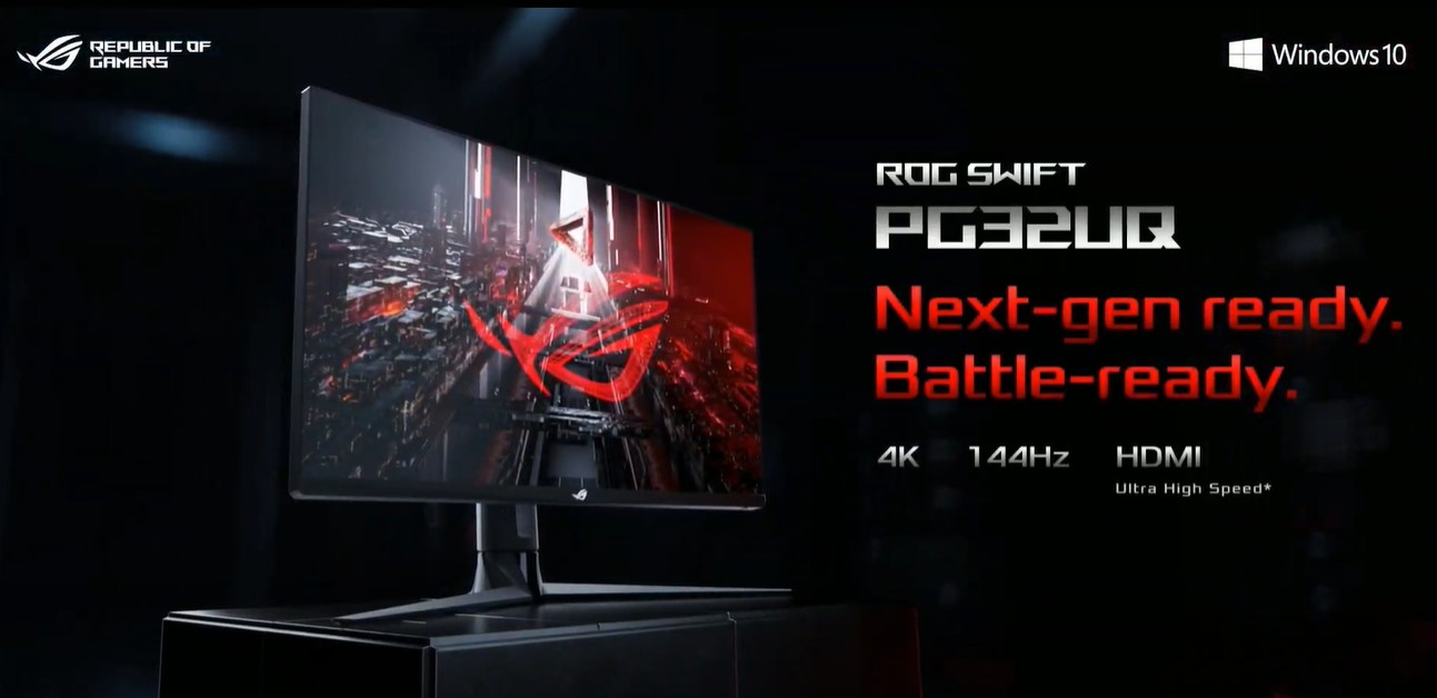 ROG 在 CES 推出全球首款 32 吋 HDMI 2.1 電競螢幕，鍵鼠升級改版一次到位