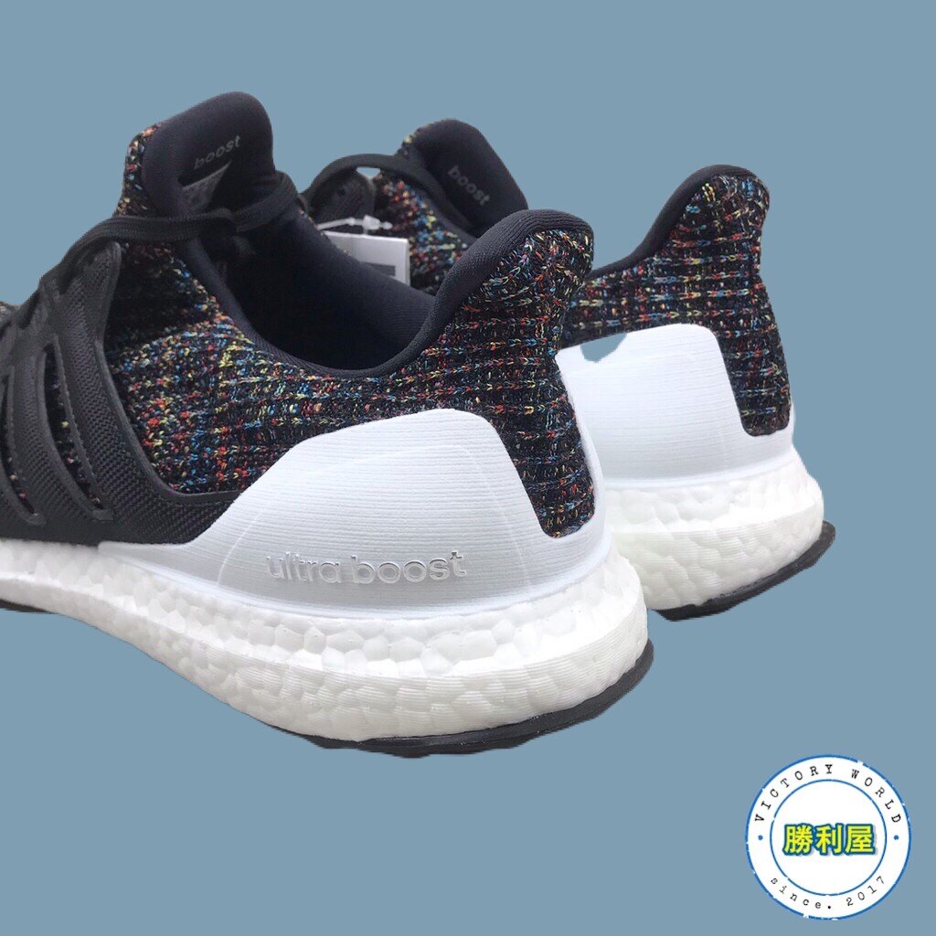 ULTRA BOOST 4.0 男鞋 休閒鞋 運動鞋 黑白 彩虹 BOOST 熱門款 F35232【勝利屋】