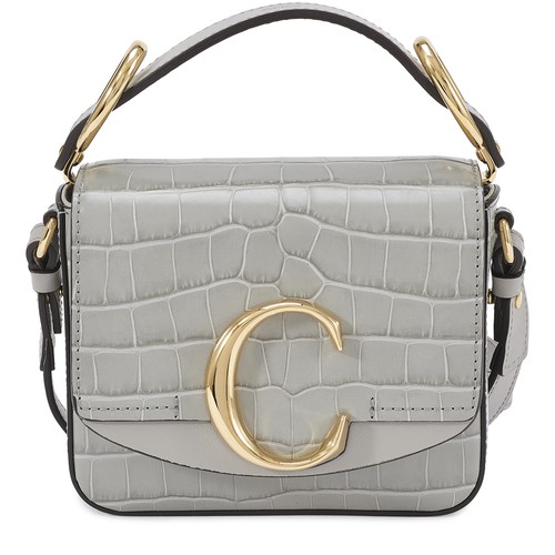Chloé's high-fashion heritage is refinely showcased on this Chloe C shoulder bag. Timeless crocodile