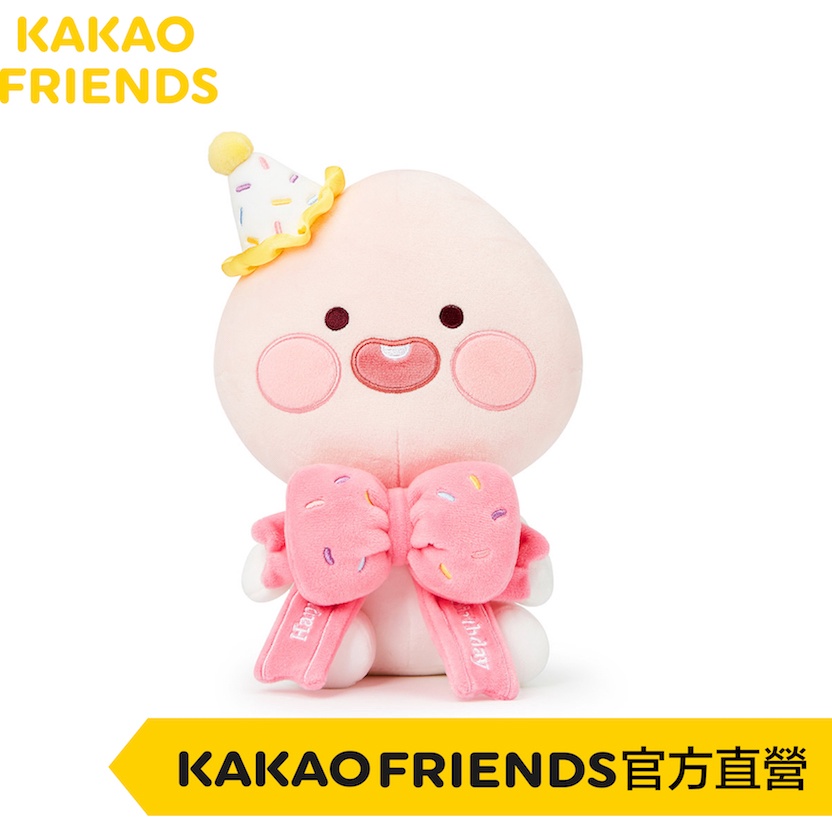 KAKAO FRIENDS萌趣 桃子生日快樂娃娃 玩偶