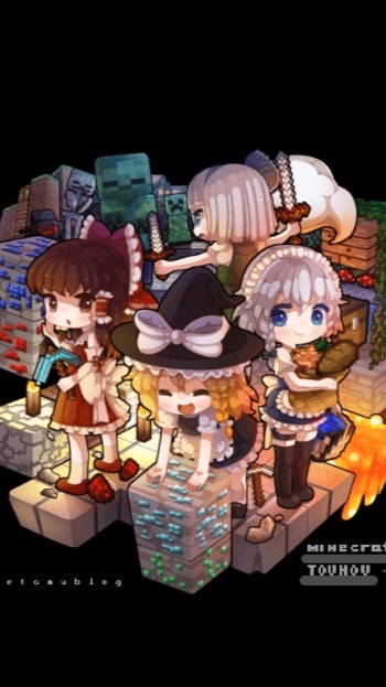 東方･マイクラ好き(愛好家)が幻想郷再現する場所･あつ森･イラスト･ゲーム･幻想郷をマイクラで再現