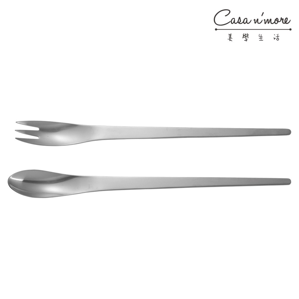 商品簡述1. 霧面不鏽鋼製成，散發光潔細緻感2. 外型流暢，手感舒適3. 以手部線條自然延伸為設計概念，造型極簡商品介紹憑藉著最簡化的形式為準則而設計，AJ 經典餐具系列由 Georg Jensen 