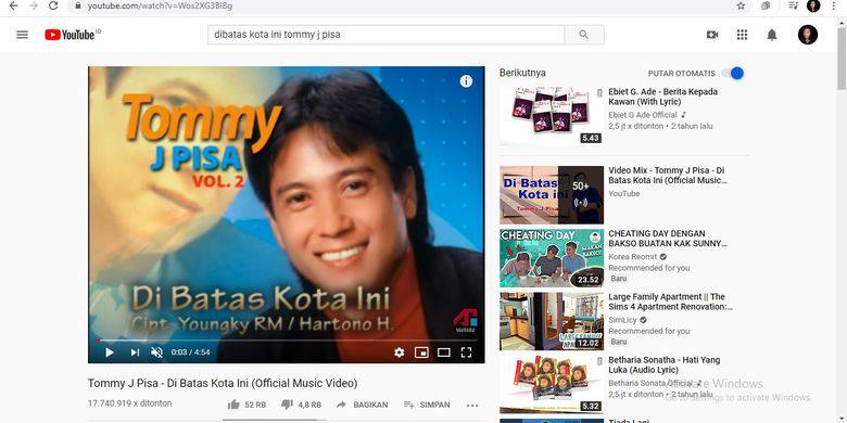 Lirik Dan Chord Lagu Biarkan Aku Menangis Tommy J Pisa Kompas Com Line Today