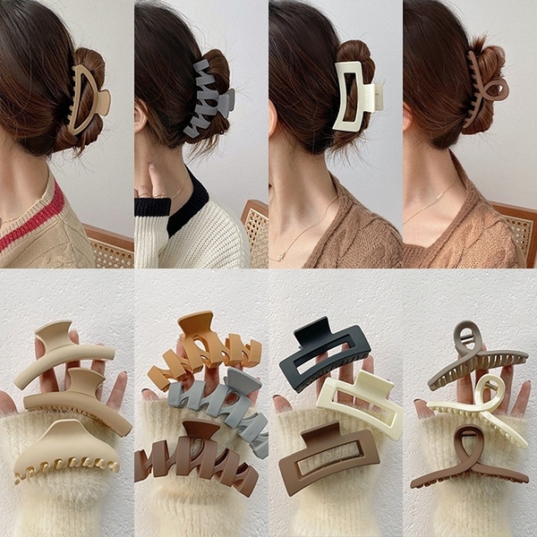 磨砂髮夾 髮飾 夾頭髮 方型夾 一字夾 韓風髮飾 髮夾 鯊魚夾
