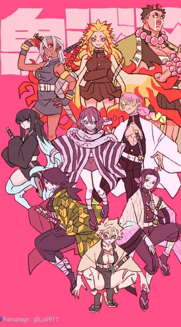 kimetsu no high school👺💯