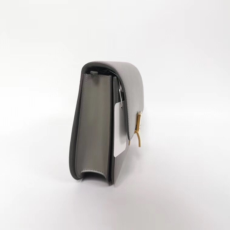 【Chiu189英歐代購】CELINE Medium Classic Box Bag 中款 豆腐包 方 肩背包 灰色
