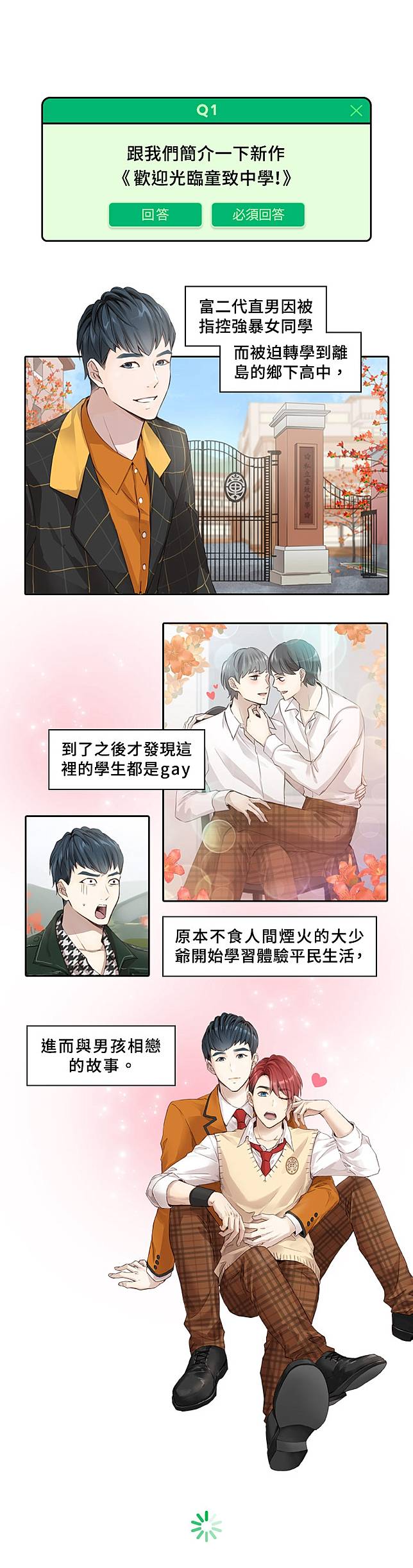 台灣原創bl漫畫在line Webtoon 歡迎光臨小櫻井的腦內小劇場 Line Webtoon Line Today