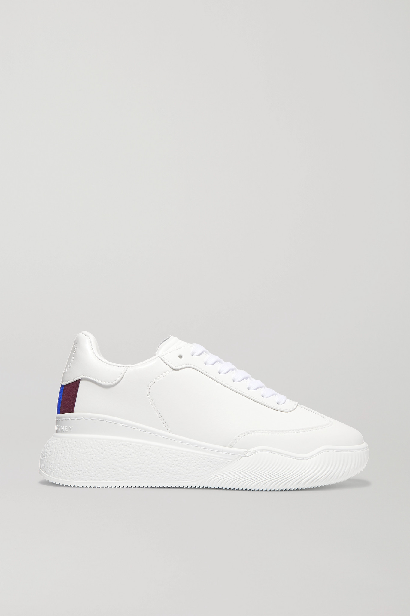 STELLA MCCARTNEY - Loop 标志压花植物性皮革运动鞋 - 白色 - IT37