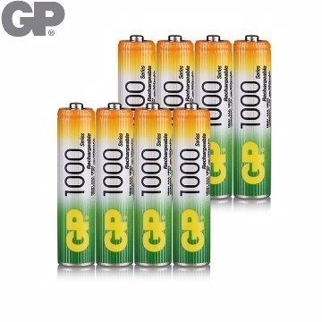 {廣三創意電子}GP低自放鎳氫充電池4號1000mAh (8入超值包)(BAT-GPB-1000AAA-C8) 喔!看呢來
