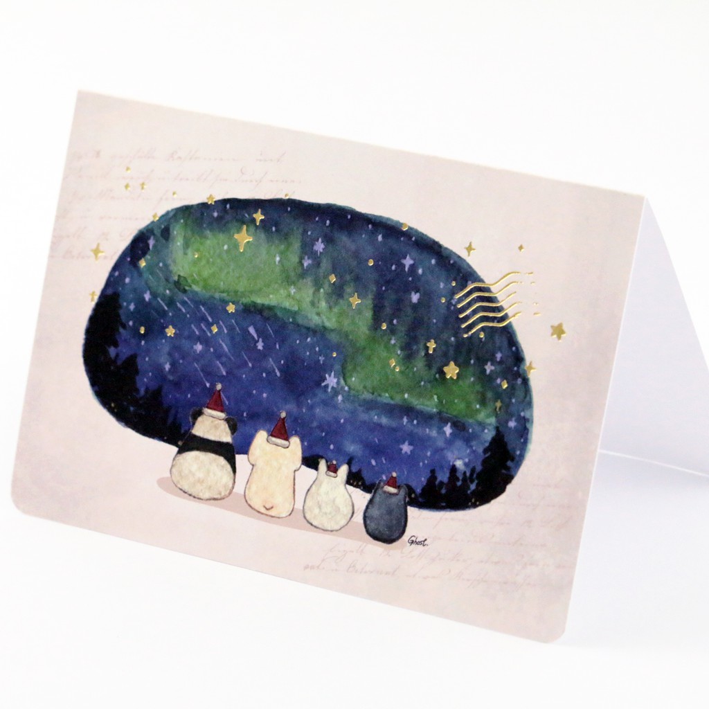 極光旅程-法鬥燙金卡片