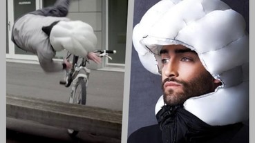 騎單車撞飛以為要死了！是一秒充氣的阿福柔雲朵安全帽救了我⋯