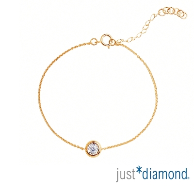 【Just Diamond】Dreamy系列 18K玫瑰金鑽石手鍊