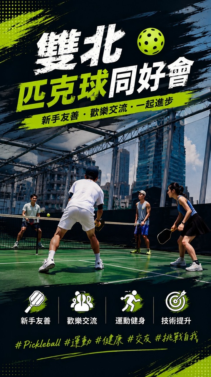 雙北匹克球同好會（新手/教學/球聚）Pickleball Club
