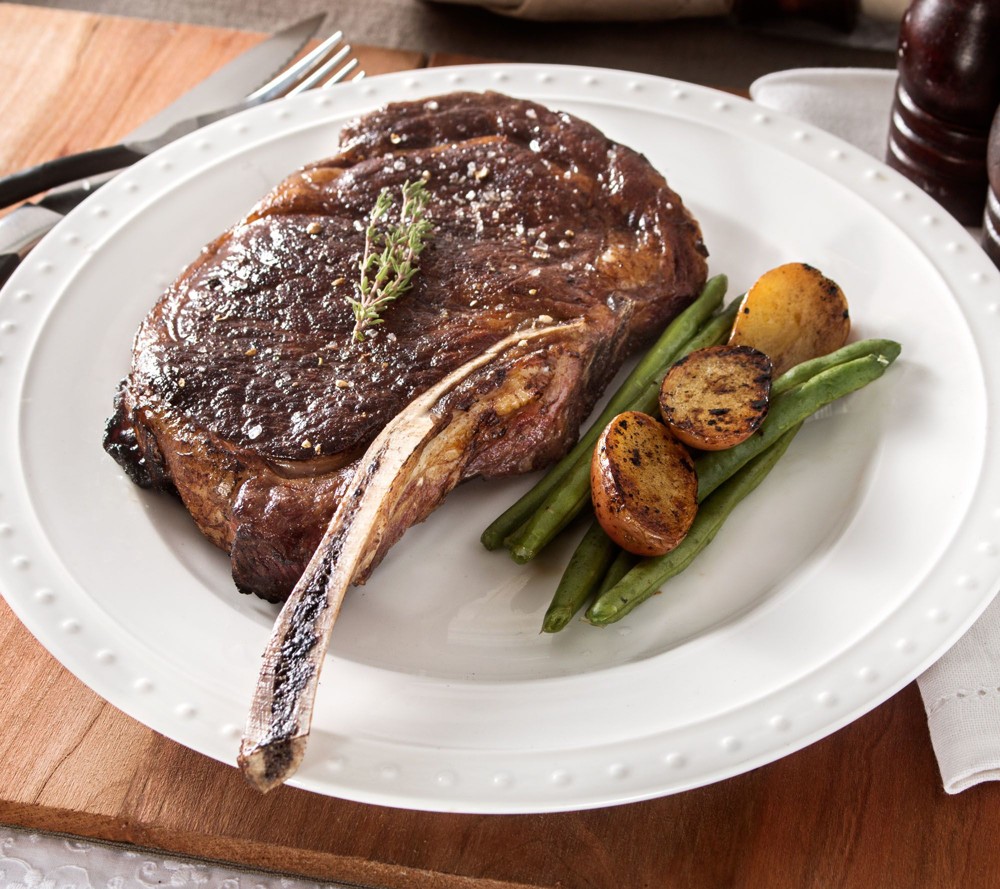 約克街肉鋪 澳洲榖飼戰斧牛排500g10%/18盎斯/支)