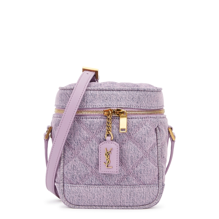 Saint Laurent Vanity Lilac Denim Cross-body Bag