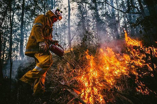 8 Potret Aksi Heroik Pemadam Kebakaran, Pertaruhkan Jiwa dan Raga