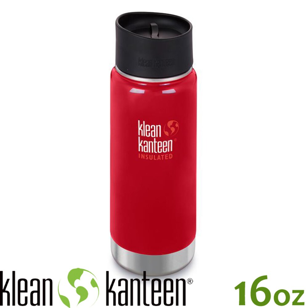 【KLEAN KANTEEN 美國 16盎司KK環形寬口保溫鋼瓶(54mm)《寶石紅》】K16VWPCC/保溫瓶★贈水壺套。人氣店家悠遊山水戶外生活館的飲水用品、水壺｜保溫瓶有最棒的商品。快到日本NO