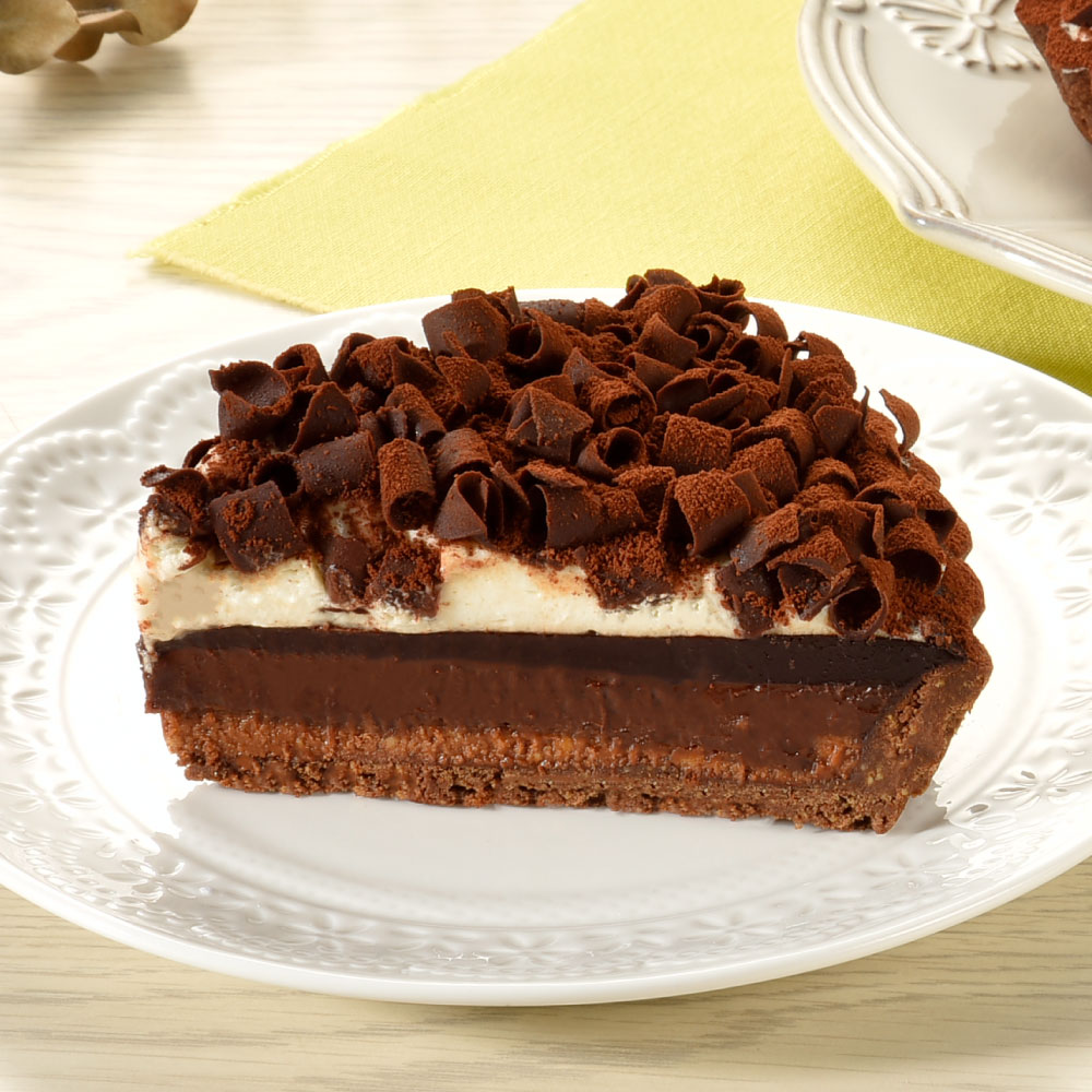 亞尼克 72%生巧克力派