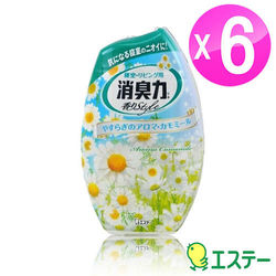 ◎日本第一品牌《雞仔牌》|◎奈米極細小消臭分子配合|◎淡淡的上質清香，讓室內空氣更清新商品名稱:ST雞仔牌部屋消臭力-雛菊精油香400ml6入組ST-118649品牌:無用途:去味芳香適用地方:廚房,