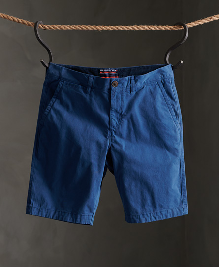 Superdry men's International shorts. These classic chino style shorts feature a five pocket design, 