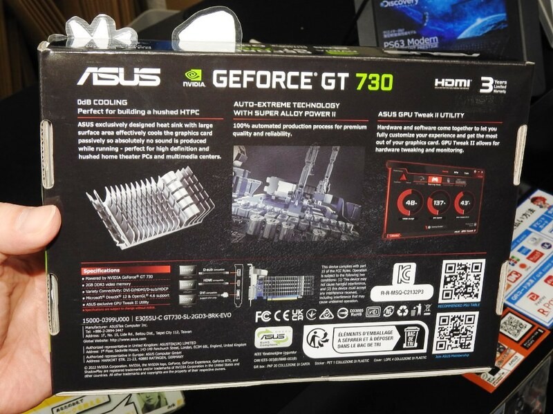 ロープロ＆ファンレスのGeForce GT 730がASUSから登場（アスキー）