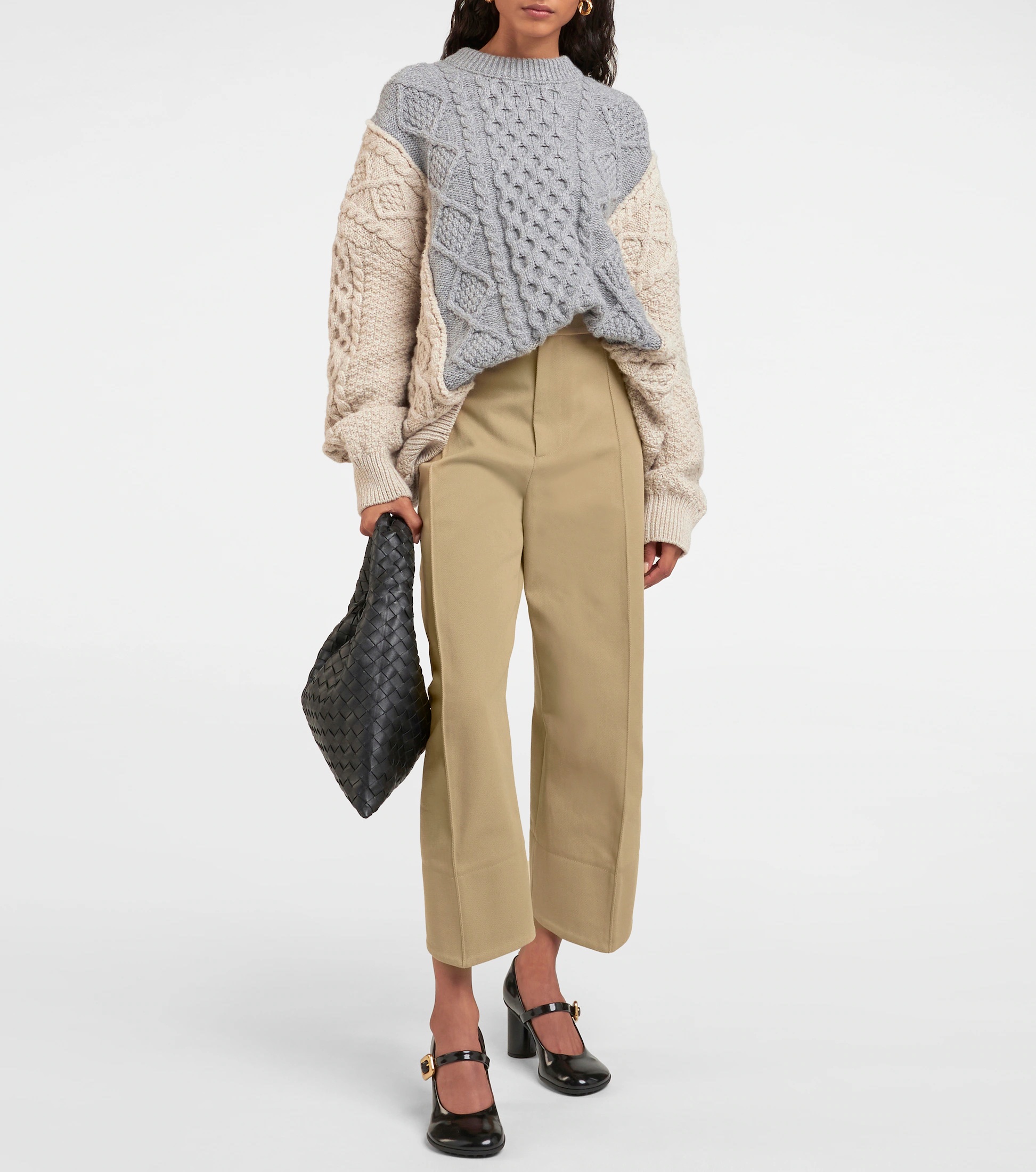 BOTTEGA VENETA Cotton twill straight pants