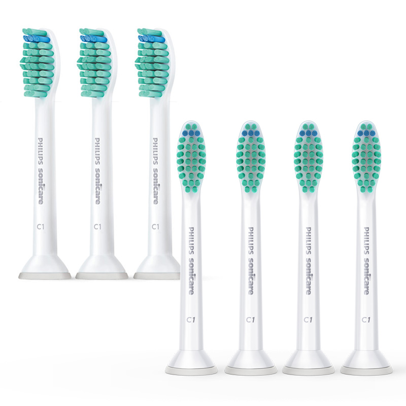 新設計插拔式刷頭， 更換刷頭更便利 提供更寬廣的振幅， 貼近牙齒鄰接面提示型刷毛確保您獲得有效的潔牙效果本產品為刷頭(耗材)，不適用2年全球保固規範