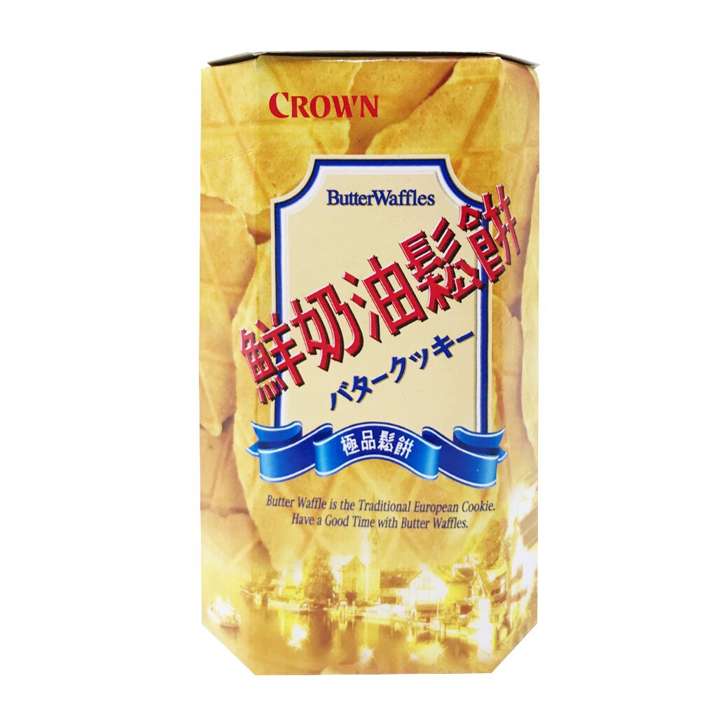 【現貨】韓國 皇冠 CROWN 鮮奶油鬆餅餅乾142g