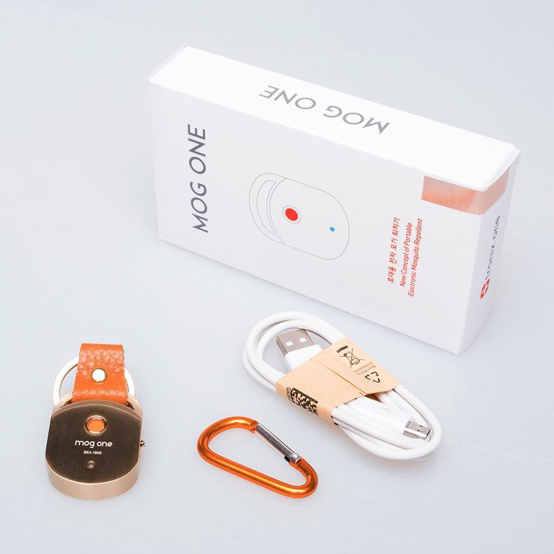 震動仿真超音波防蚊器(扣環款) 玫瑰金