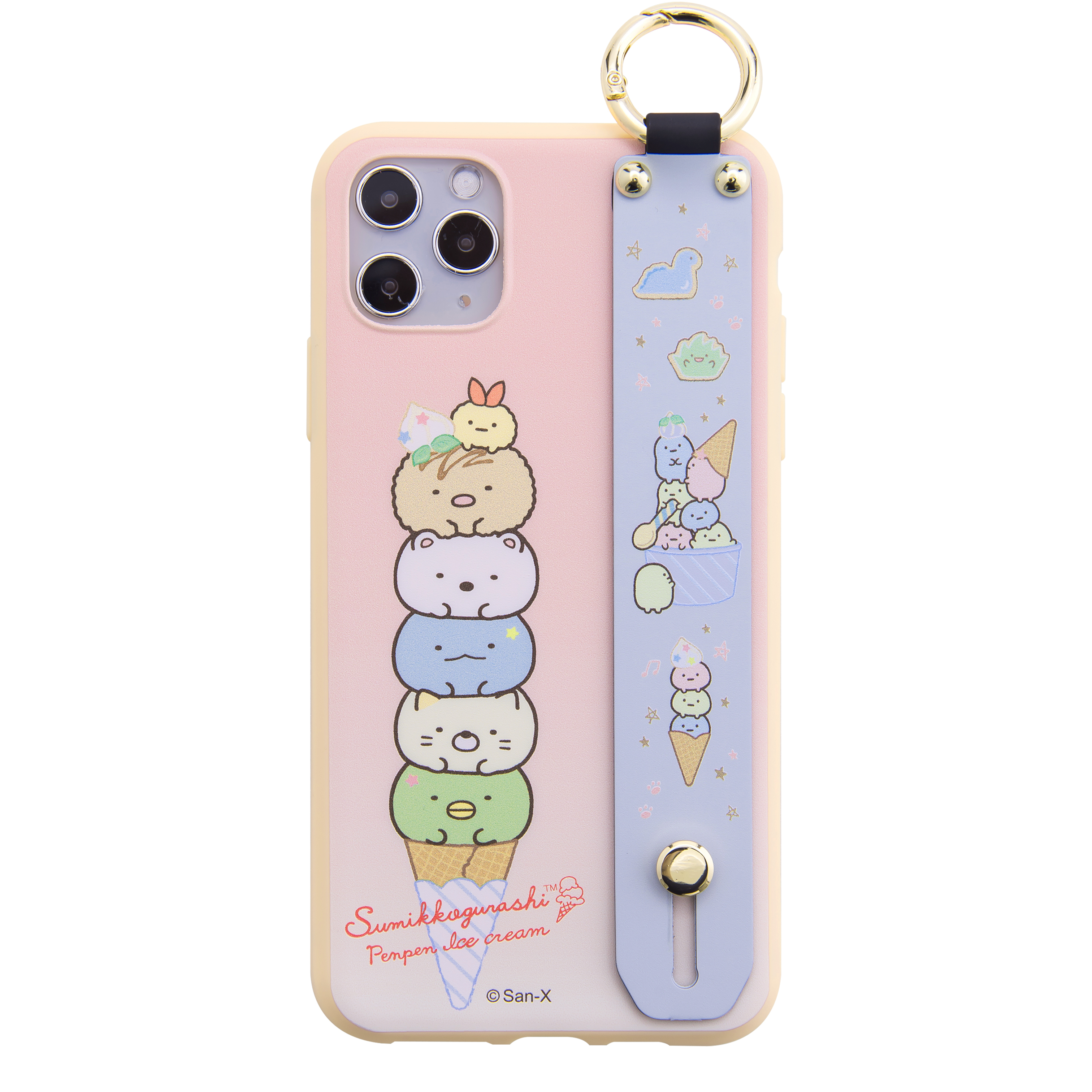 出清SALE【正版授權】角落生物ICE CREAM手腕帶立架iPhone手機殼