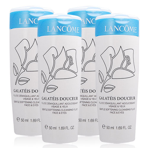 LANCOME 蘭蔻 清柔卸妝乳(50ml)X4入[200ml正貨容量超值組/臉部清潔/卸妝]【美麗購】