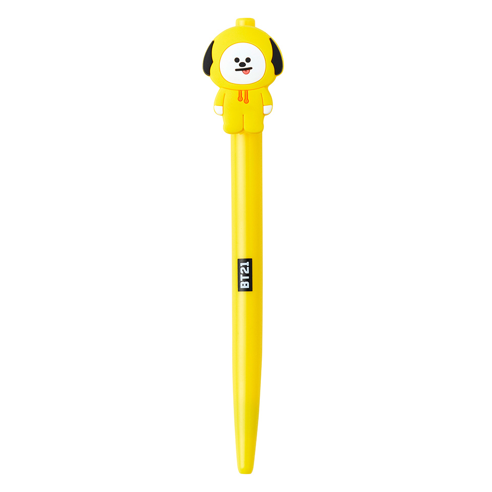 BT21 CHIMMY 造型筆 角色造型，書寫流利的必購商品。 產地:中國大陸 材質: PVC， AS， ABS 規格: 10x140x10mm 注意事項 1. 本館商品提供七日鑑賞期內退貨，恕不接受