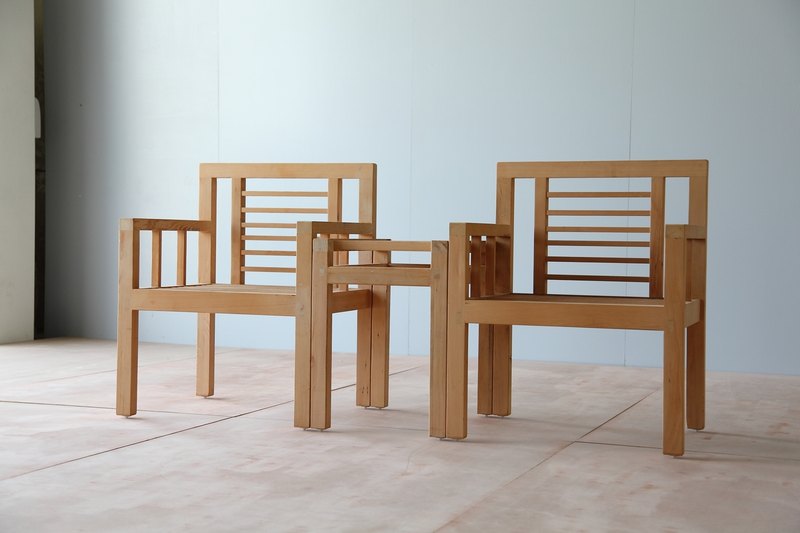 解構系列—大唐太師組椅，台灣檜木(梁柱老料)