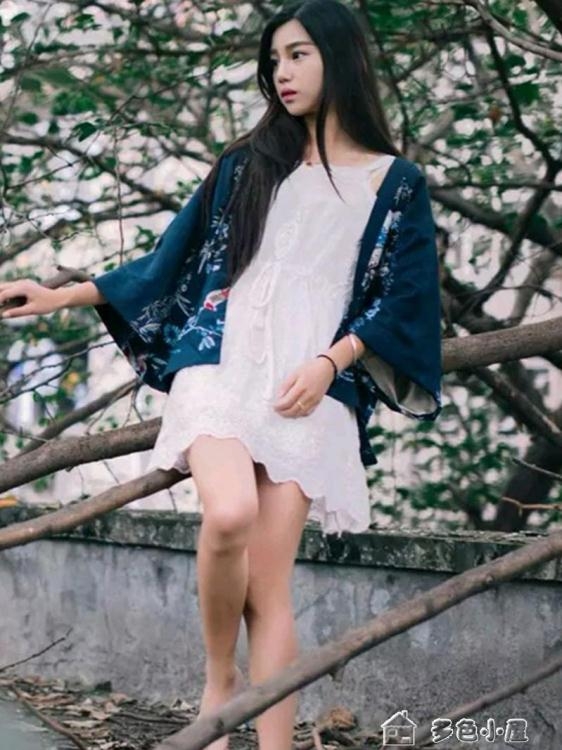 樂天優選~和服開衫春秋日式原宿風印花和服開衫防曬衣女外套日本民族風披肩女女裝