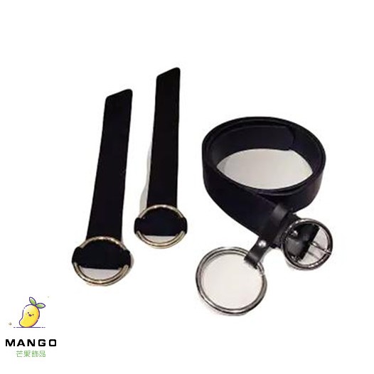 【滿額免運】正韓圆环皮带女简约百搭韩国通用学生韩版复古装饰腰带女bf风装饰裤带 F52現貨批發價