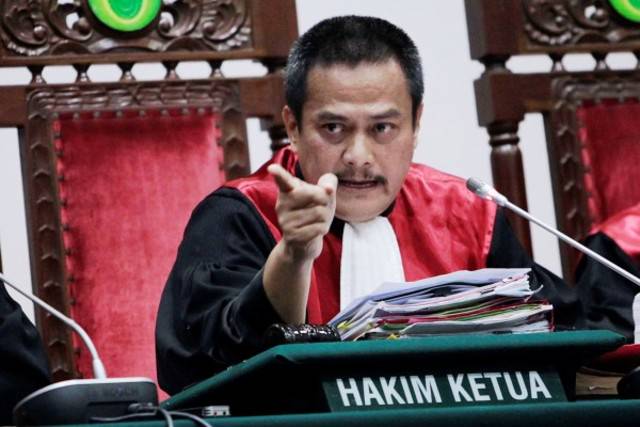 KETUA HAKIM. Dwiarso Budi, Ketua Majelis Hakim yang menjatuhkan vonis dua tahun kepada Basuki 