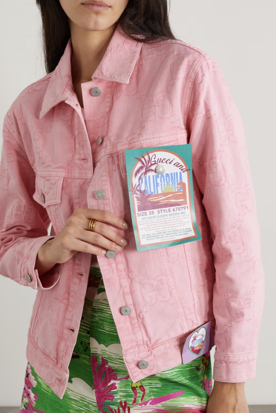 GUCCI Love Parade 提花牛仔布夾克