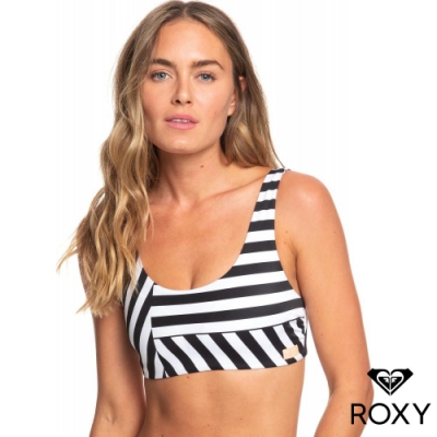 【ROXY】POPSURF FULBRA 防曬叢林印花高衩比基尼 黑白