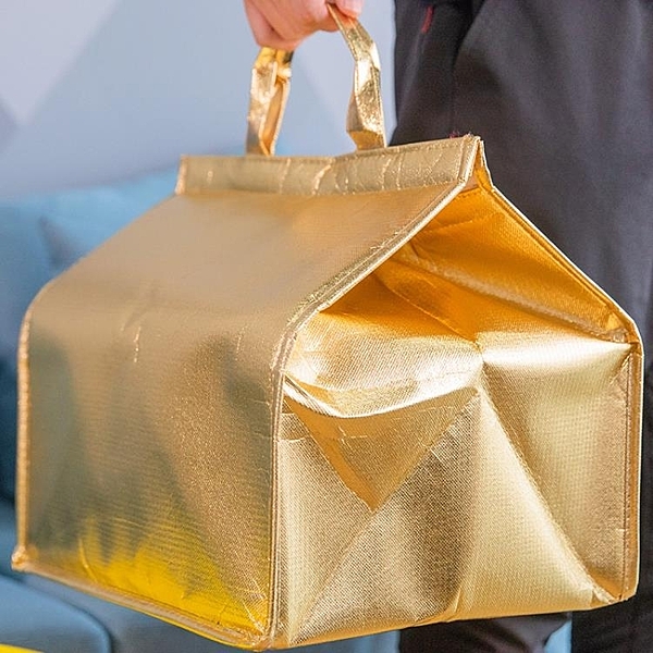 保溫袋 保溫袋 鋁箔 加厚 外賣用手提飯盒蛋糕奶瓶保溫保冷保鮮袋大小號 簡而美