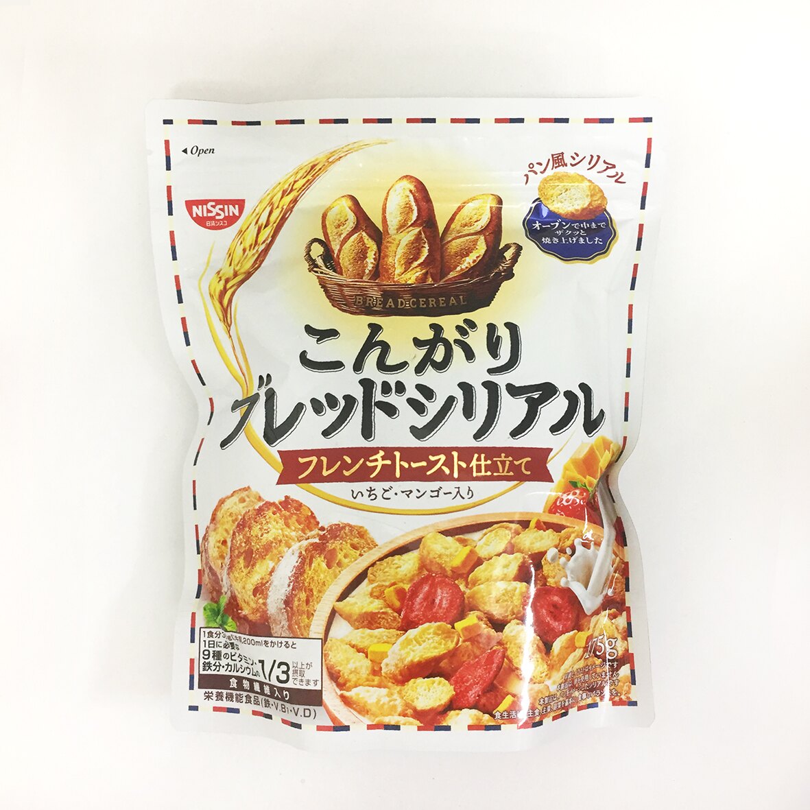 日清NISSIN 早餐穀物麵包餅 草莓芒果味