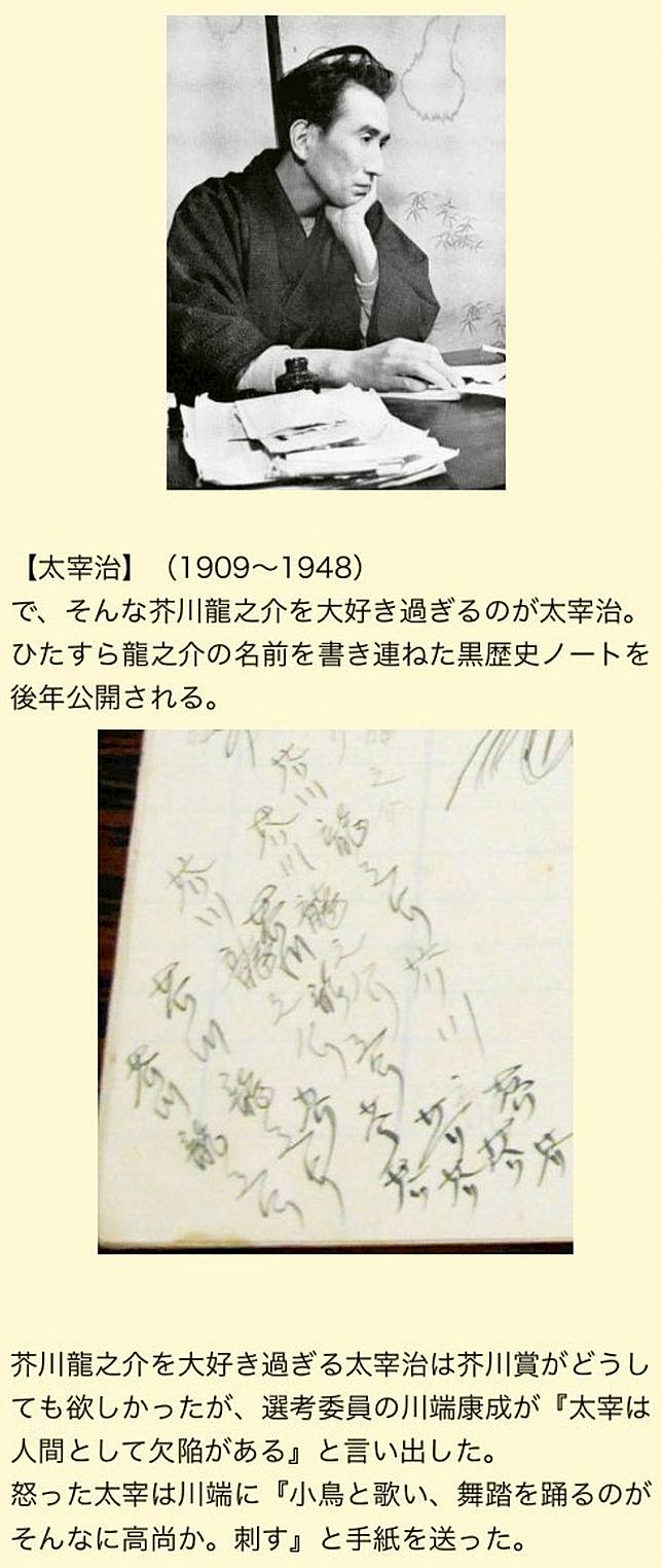 太宰治氣到寫恐嚇信給川端康成 日本大文豪的真實爆笑軼事還有迷弟 想與夏目漱石一起洗澡 Juksy街星 Line