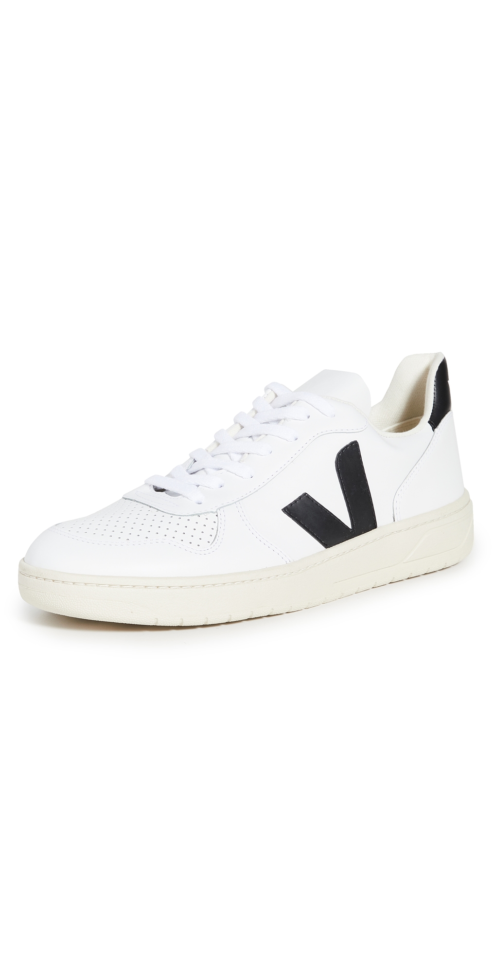 Veja V-10 Leather Sneakers Extra White/Black 42