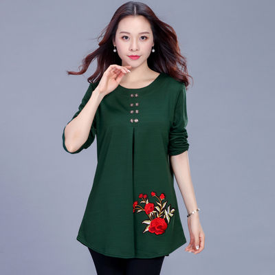 M-4XL長袖T恤打底衫1215#修身顯瘦大碼女裝衛衣T恤大量現貨F1F100朵维思