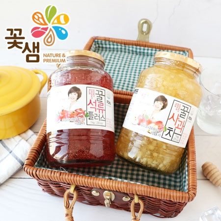 韓國 花泉 蜂蜜微果肉水果茶 1kg 蜂蜜蘋果茶 蜂蜜石榴茶 果醬 水果茶 沖泡 沖泡飲品