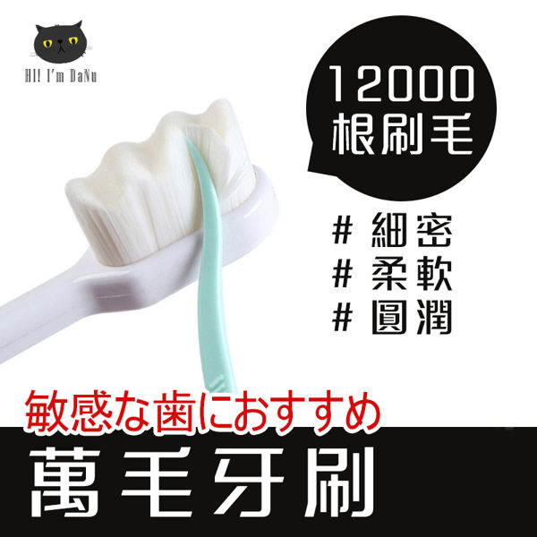 萬毛牙刷 波浪刷毛 超軟萬根毛牙刷 12000根刷毛 軟刷毛牙刷 軟毛牙刷 成人 牙刷 【Z90727】