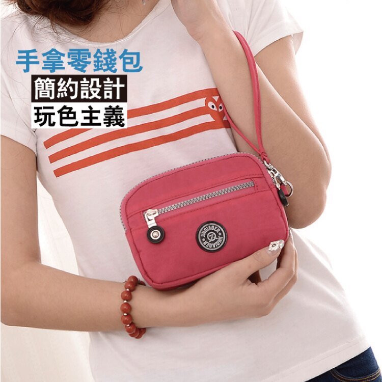 新款時尚手拿包 手機包超輕防水尼龍材質旅行休閒首選冠軍包款kipling極輕尼龍同版包#NY19