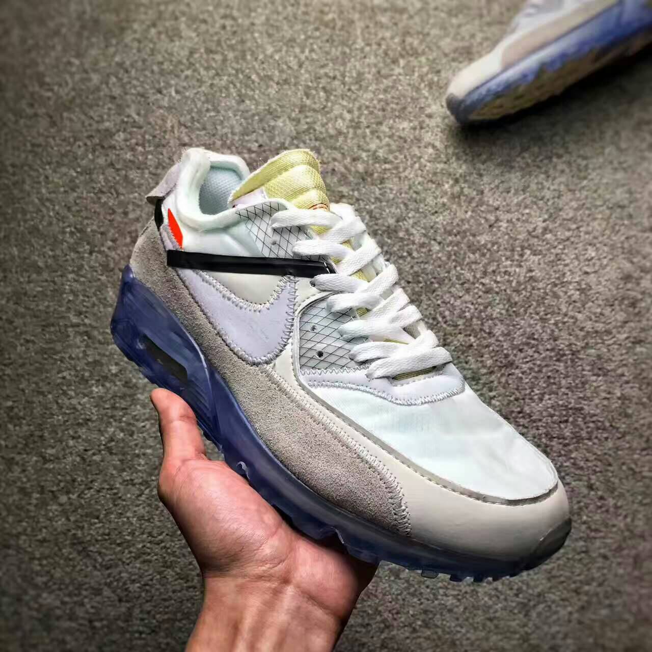 OFF-WHITE x Nike Air Max 90Ice 10X休閒跑鞋 男款