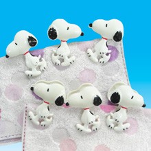 車之嚴選 cars_go 汽車用品【SN16】日本進口 SNOOPY 史奴比造型 彈簧夾 6入
