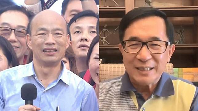左圖／TVBS。右圖／翻攝自陳水扁臉書